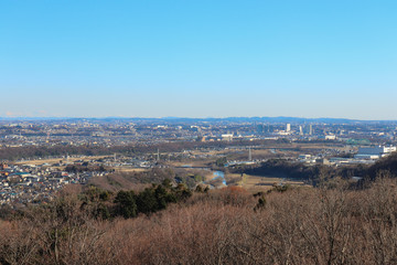 八菅山から見た街並み（神奈川県愛川町）