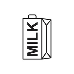 Milk Icon template black color editable. Milk Icon symbol Flat vector illustration for graphic and web design.