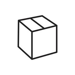 Box Icon template black color editable. Box Icon symbol Flat vector illustration for graphic and web design.