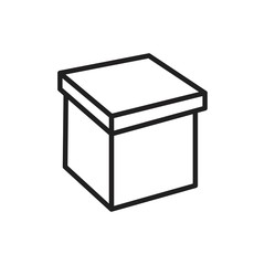 Box Icon template black color editable. Box Icon symbol Flat vector illustration for graphic and web design.