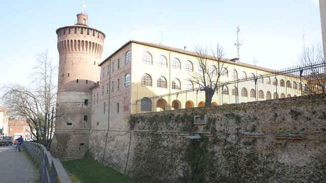 Lodi, Italy, view of Visconti castle