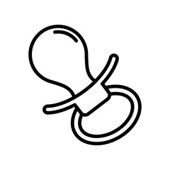 Pacifier icon vector