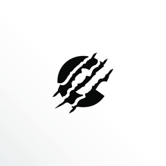 Initial Letter C with Claw Scratch Logo Design