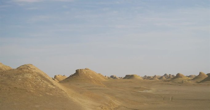 Beautiful landscape view of Yardang landform in Dunhuang Gansu China