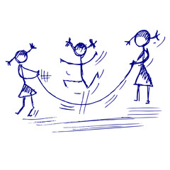 jump rope activity, doodle