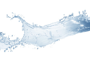 water splash isolated on white background,water
