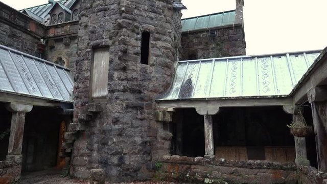 Court yard of St Conan's Kirk, Loch Awe Church, Scotland
