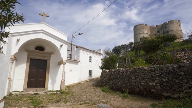 Evoramonte church and castle in Alentejo, Portugal