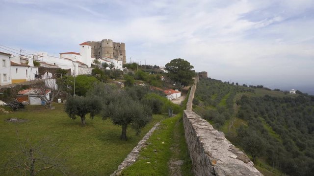 Evoramonte city castle in Alentejo, Portugal