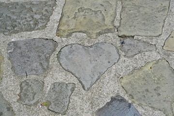 Obraz premium きれいなハート型の石＠長崎