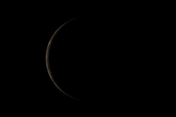 Obraz na płótnie Canvas Little planet in dark background