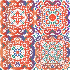 Mexican vintage talavera tiles.