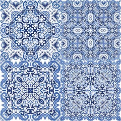 Antique portuguese azulejo ceramic.