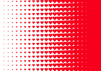 Fototapeta na wymiar Valentine's Day background with simple heart shaped filter