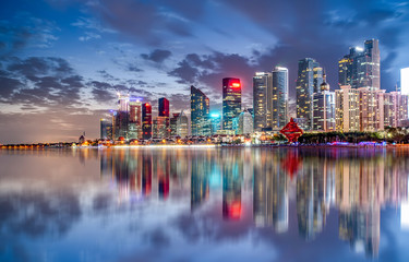 Qingdao's beautiful coastline and architectural landscape..