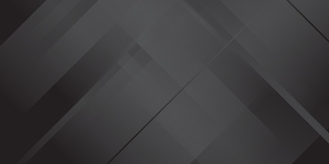 Obraz premium Black dark line rectangle gradient geometric abstract background for banner, flyer, business card design