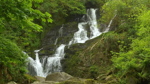 Beautiful Torc Waterfall in Killarney National Park, Ireland.