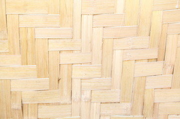 Fototapeta premium Native Thai style bamboo wall, natural wickerwork