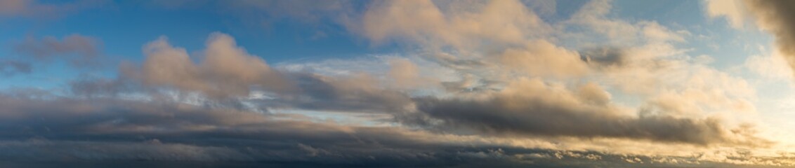 Fantastic clouds at sunrise