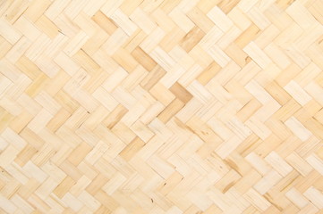 Native Thai style bamboo wall, natural wickerwork