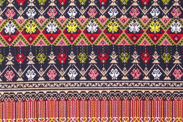 Traditional hand made original silk pattern of Thailand