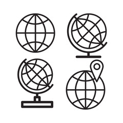 Obraz premium Globe icons