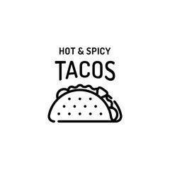 Taco Mexican Food  Logo Template