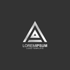 Geometrical Logo Design. Line Initials Logo. Letter API Logo