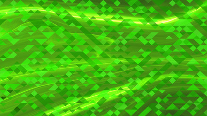 green and black tirangle background and texture.