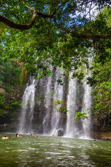 Beautiful waterfall Llanos de Cortez  in Liberia, Costa Rica.