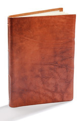 Natural Leather note book with clipping path