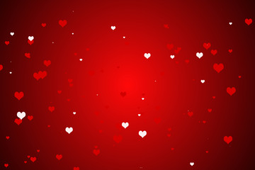Red hart happy valentine day background