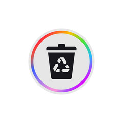 Recycle Bin -  Modern App Button