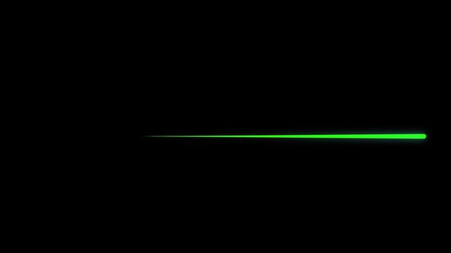 Cardiac arrest on medical monitor, heart stops beating. The human heart beats twice then straight line on a screen. Heartbeat EKG ECG line. Seamlessly loop footage on black background