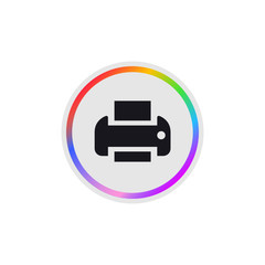 Printer -  Modern App Button