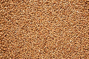 Uncooked Roasted Buckwheat background