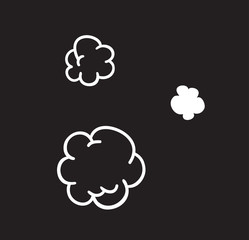Hand drawn speech bubble explosion. Pop art design object. Comic book doodle element for dialog. Cartoon style vector collection