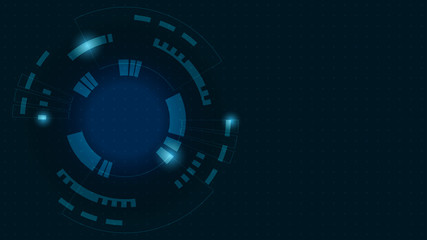 Abstract Digital Technology Cycle background.Business growth transformation Successful financial.