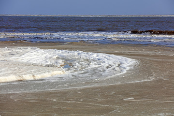 Natural coastal scenery in winter