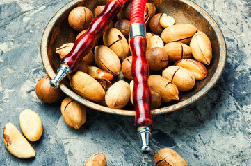 Shisha with a nutty flavor