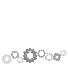 gears on white background