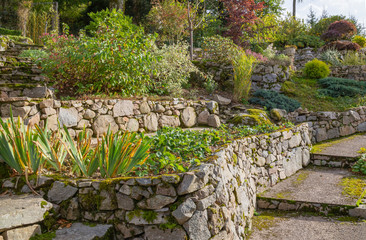 idyllic garden scenery