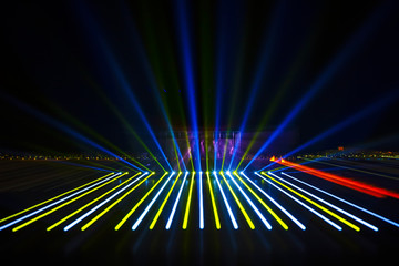 Lighting effect in dark background