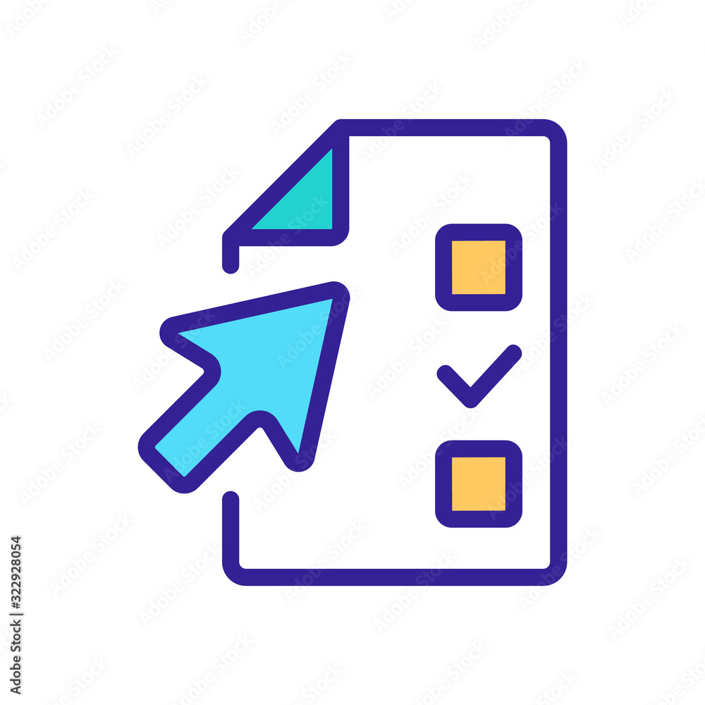 Poster exam test knowledge icon vector. thin line sign. isolated contour symbol illustration