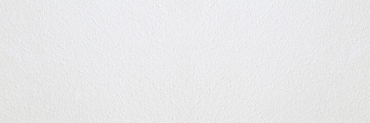 Panorama white concrete long wall with rustic natural texture for abstract background texture and design purpose