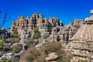 El Torcal de Antequera, Andalusia, Spain, near Antequera, province Malaga.