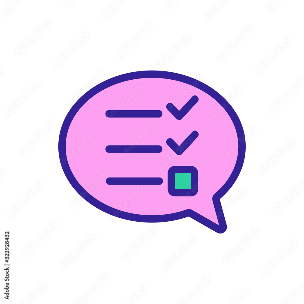 Poster exam testing icon vector. thin line sign. isolated contour symbol illustration