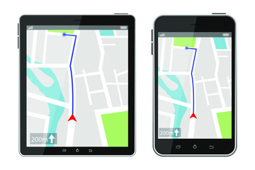 Gps navigation system vector design illustration isolated on white background