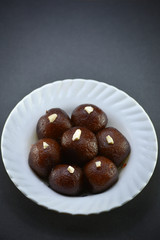 Indian Dessert or Sweet Dish Gulab Jamun
