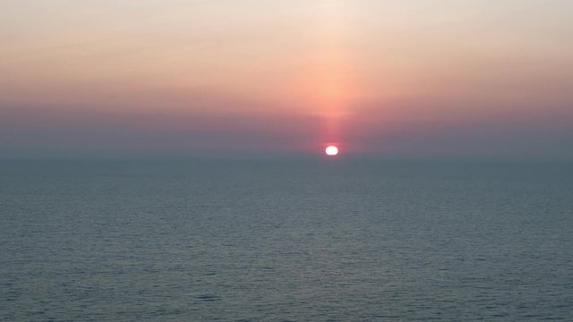sunset sun light coastline 4k timelapse india